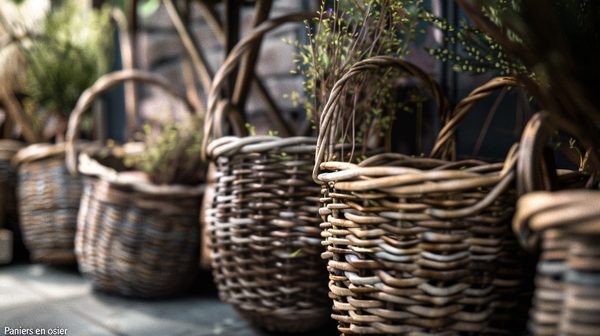 Paniers en osier : élégance et durabilité au quotidien